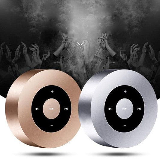 Minimal Metallic Bluetooth Speaker and MP3 Player.