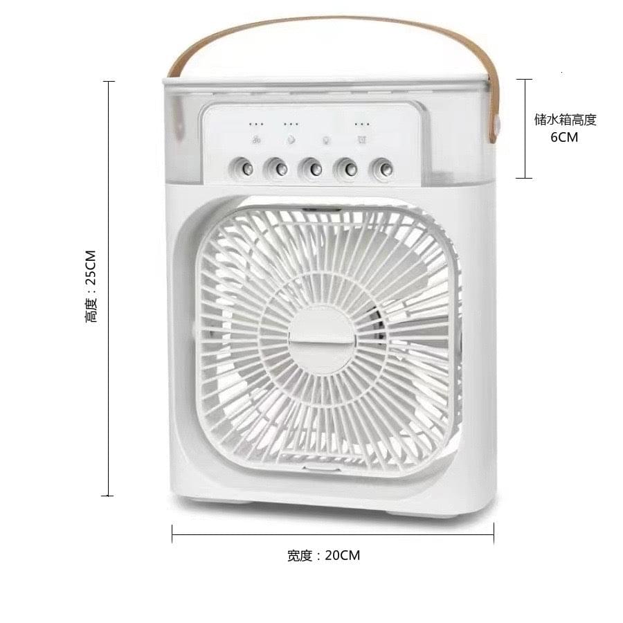 Portable 3-in-1 Air Cooler Fan – Mini AC for Room, Office & Car | Fast Cooling + Humidifier | Ships from USA 🇺🇸 | TikTok & Amazon Hot Seller!.