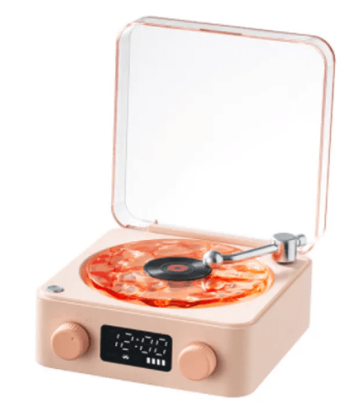 Bluetooth Retro Turntable Speaker with RGB Lights.