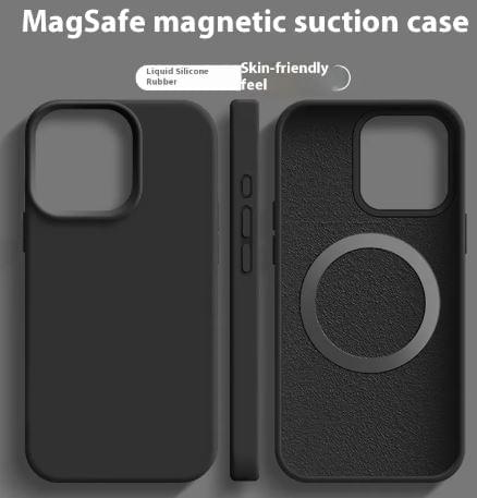 Magnetic Liquid Silicone  Magsafe Case For iPhone.