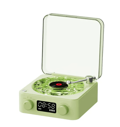 Bluetooth Retro Turntable Speaker with RGB Lights.