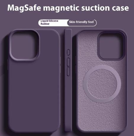Magnetic Liquid Silicone  Magsafe Case For iPhone.