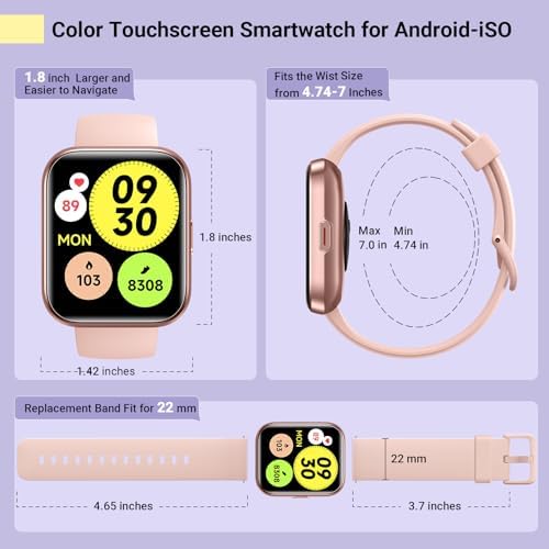 Quican Smartwatch – Fitness & Health Tracker for Android & iPhone