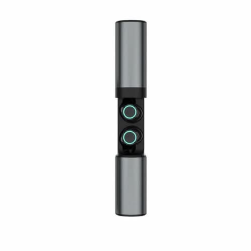 True Twin 2 In 1 Wireless Headphones With Phone Charger, cylindrical charging case with two touch controls