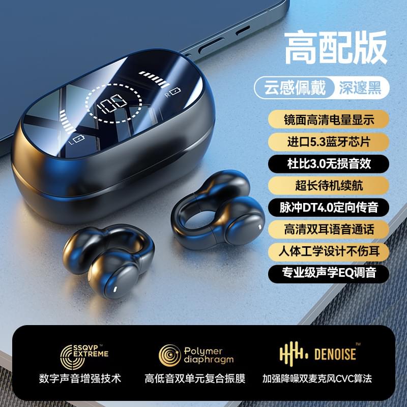 M55 Bone Conduction Bluetooth Earphones for Sports.
