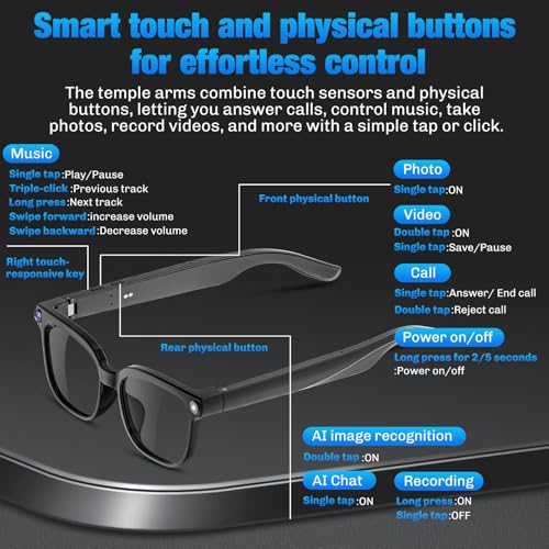 Plunthorn AI Smart Glasses – 4K Camera, Translation & AI Assistant