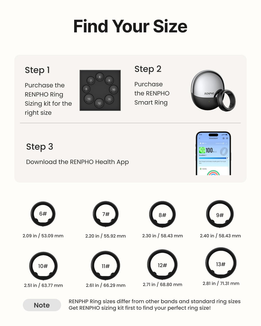 RENPHO Lynx Smart Ring