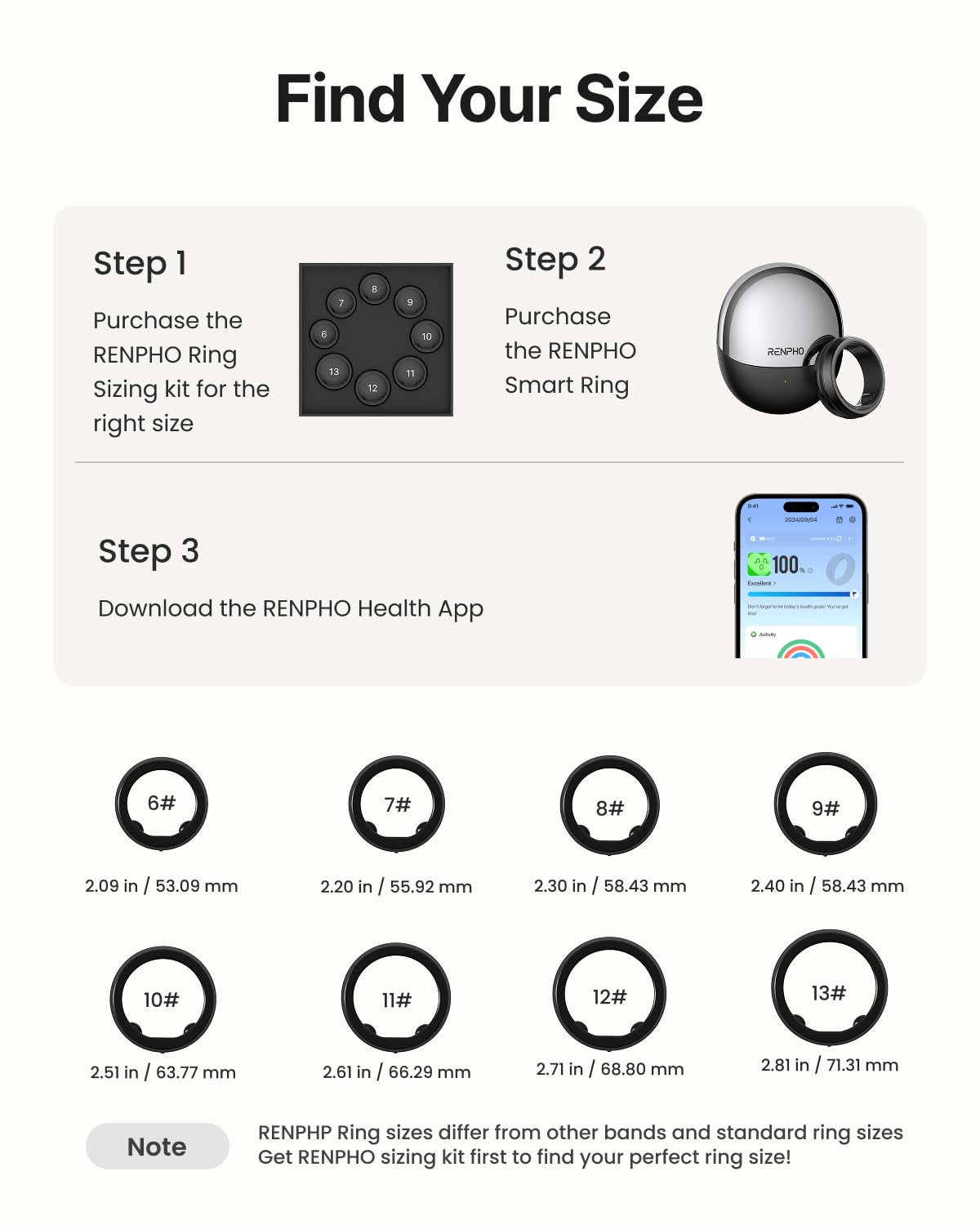 RENPHO Lynx Smart Ring