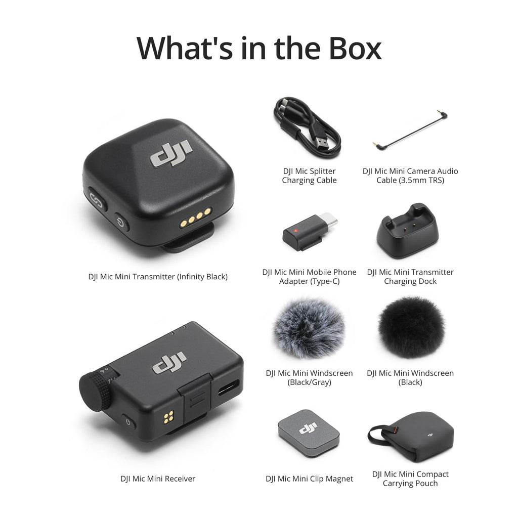 DJI Mic Mini | Wireless Microphone System for Creators