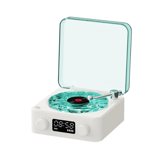 Bluetooth Retro Turntable Speaker with RGB Lights.
