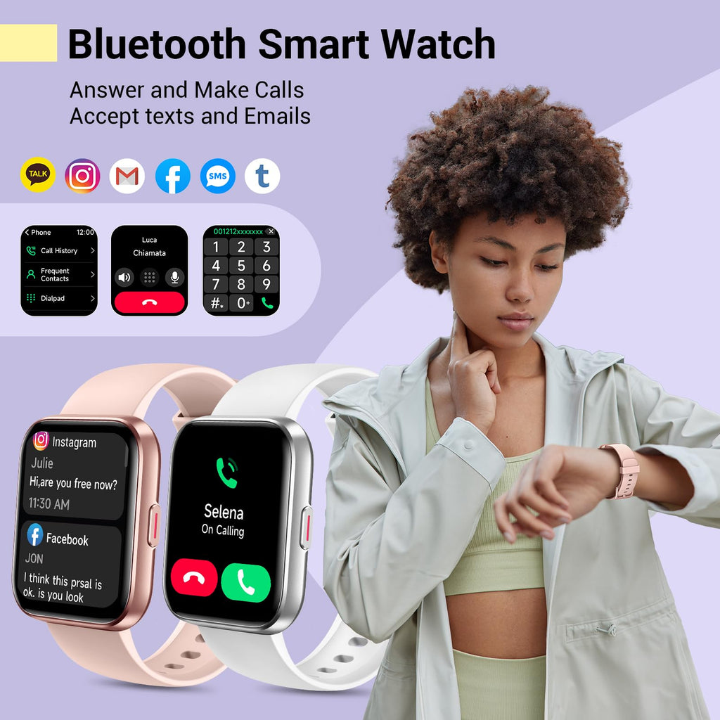 Quican Smartwatch – Fitness & Health Tracker for Android & iPhone