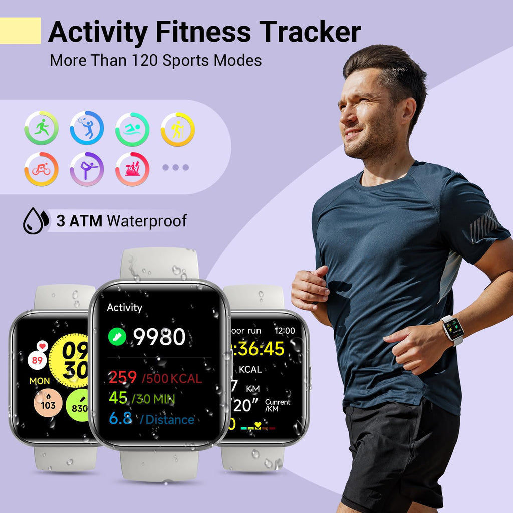 Quican Smartwatch – Fitness & Health Tracker for Android & iPhone