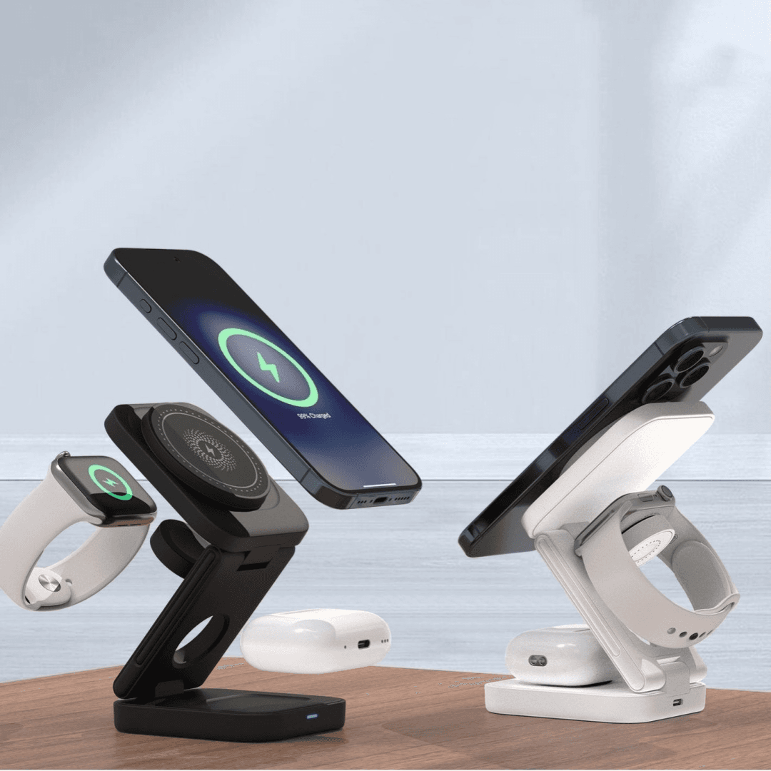 3 IN 1 FOLDABLE WIRELESS CHARGER.
