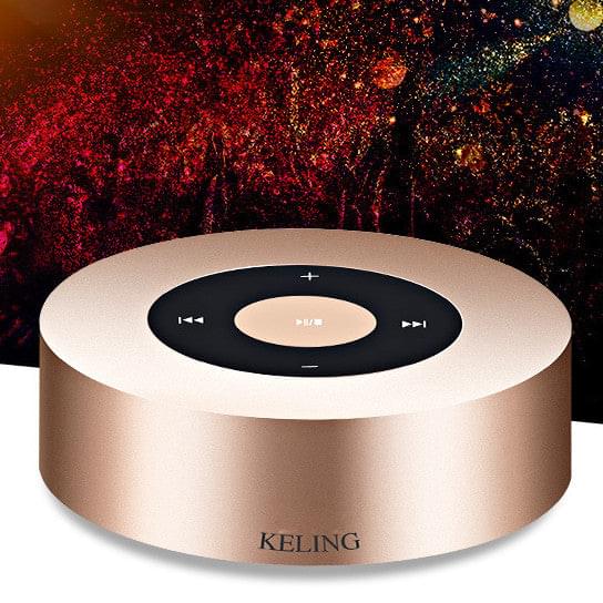 Minimal Metallic Bluetooth Speaker and MP3 Player.