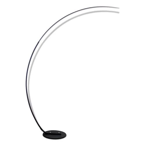 RGBW Modern Curve Floor Lamp with arched design and black base