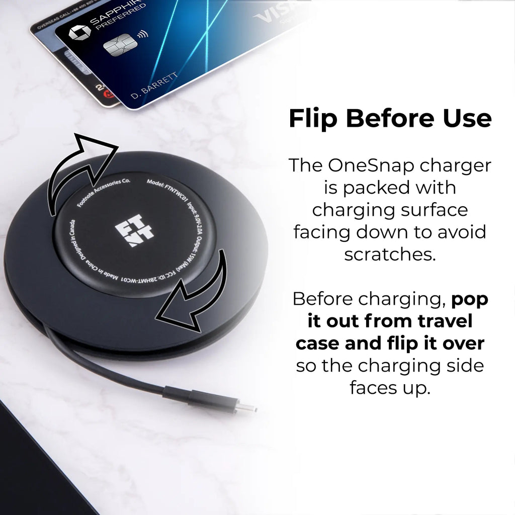 OneSnap Magnetic Wireless Charger for iPhone (MagSafe-Compatible)