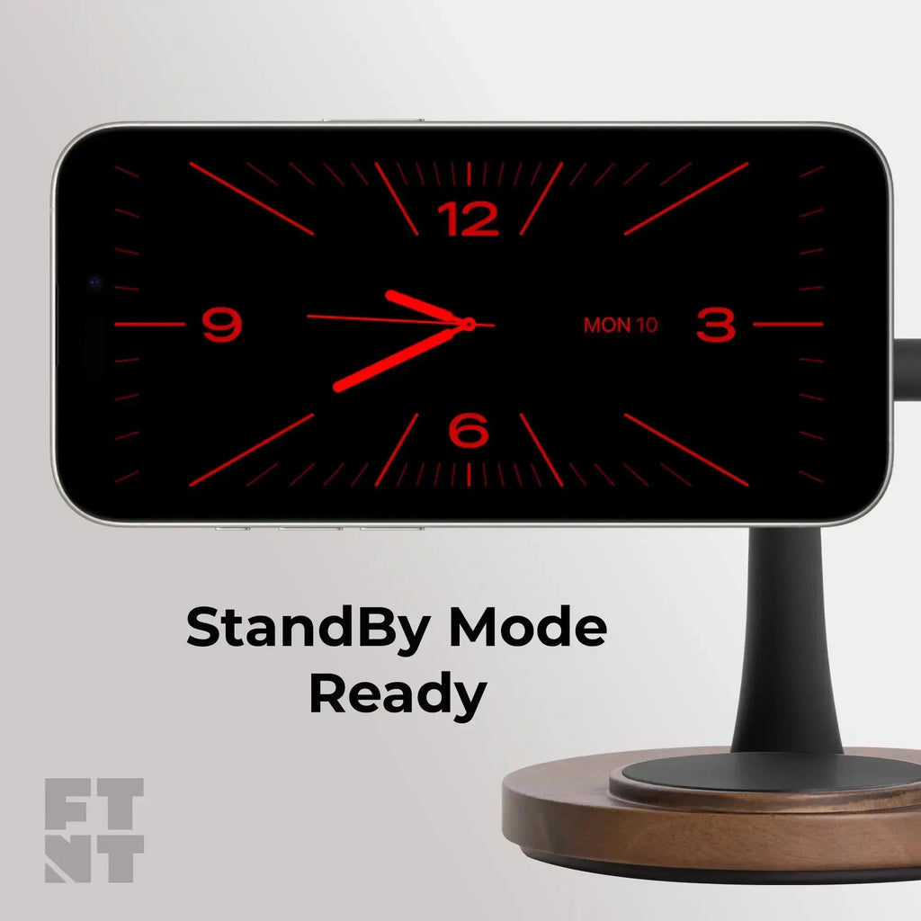 ZenStand 3-in-1 Wood MagSafe-compatible Wireless Charging Stand