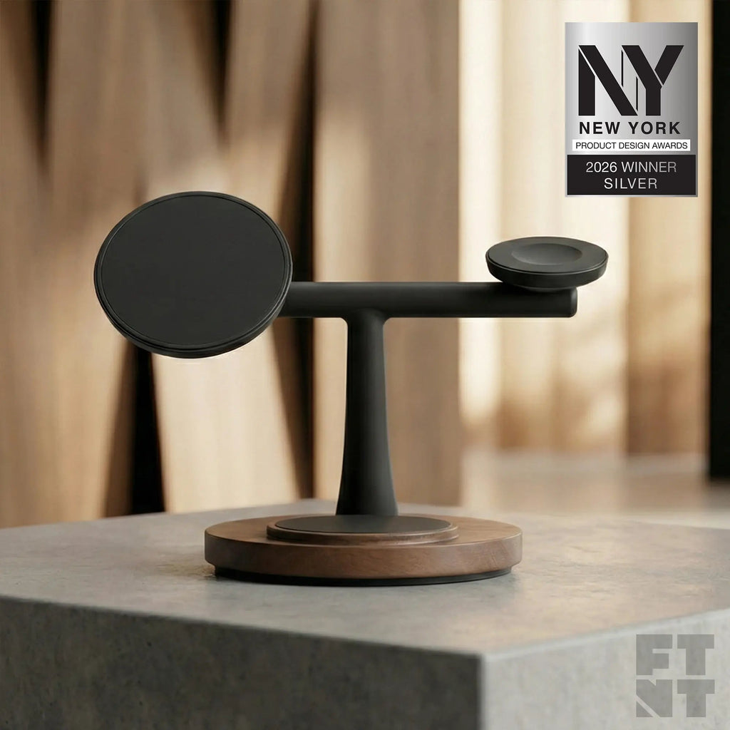 ZenStand 3-in-1 Wood MagSafe-compatible Wireless Charging Stand