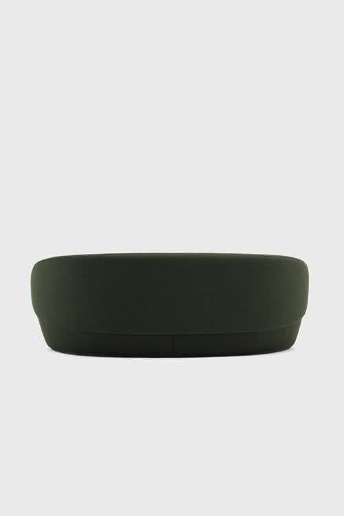 Naïve Sofa in dark green, side view