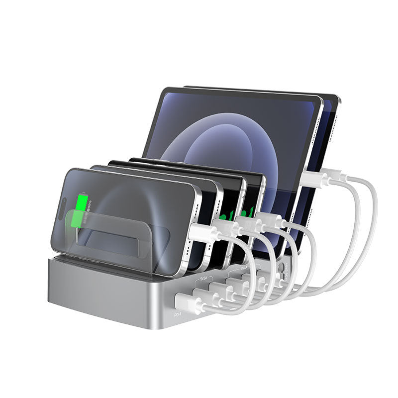 72W USB-C Multi-Port Charging Station | QC3.0 & PD Fast Charger