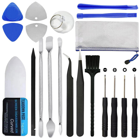 Haojiaho 19 in 1 Electronics Repair Tool Kit Spudger Pry Opening Tool Screwdriver Set for iPhone Laptop iPad Cell Phone MacBook Tablet Computer Electronics Repair.