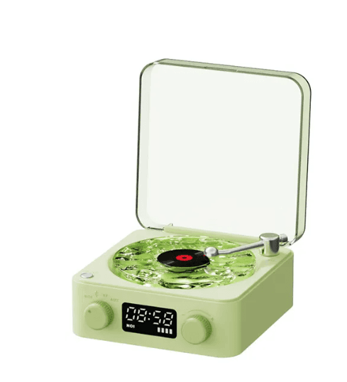 Bluetooth Retro Turntable Speaker with RGB Lights.