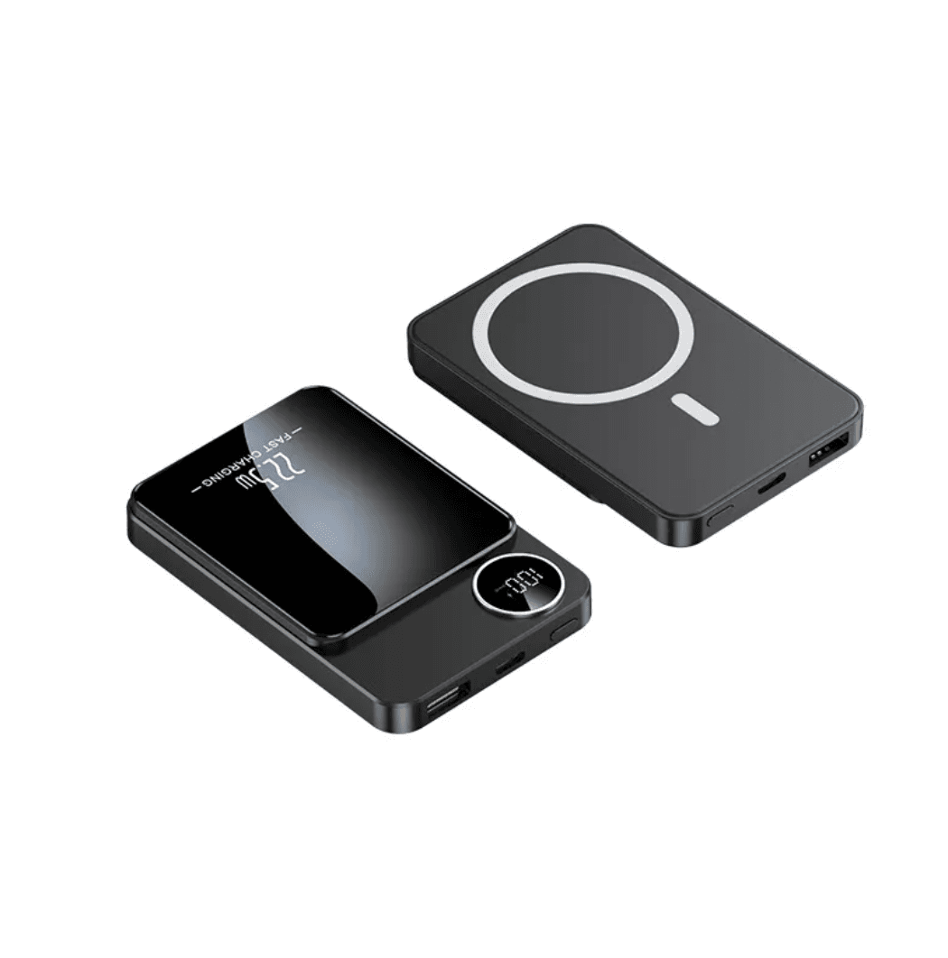 Ultra-thin Magnetic Wireless Power Bank.