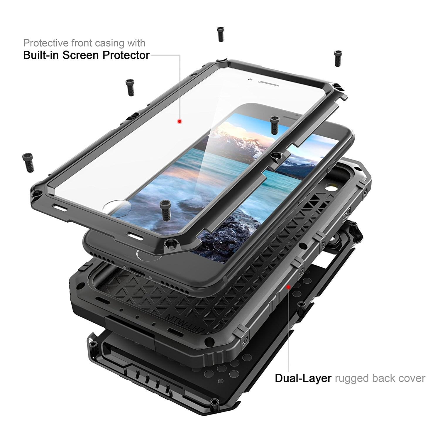 Waterproof Case for iPhone 7/8/7 Plus/8 Plus.