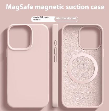 Magnetic Liquid Silicone  Magsafe Case For iPhone.